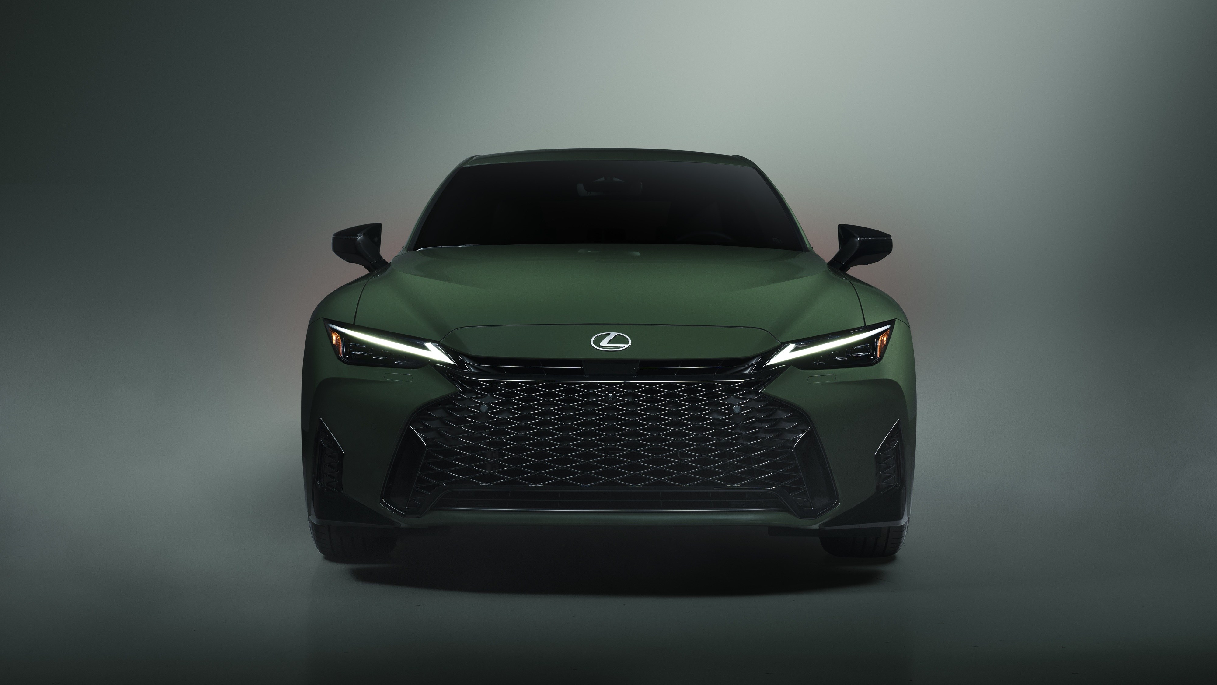 2027 Lexus IS Special Appearance Package in Envious green, front view