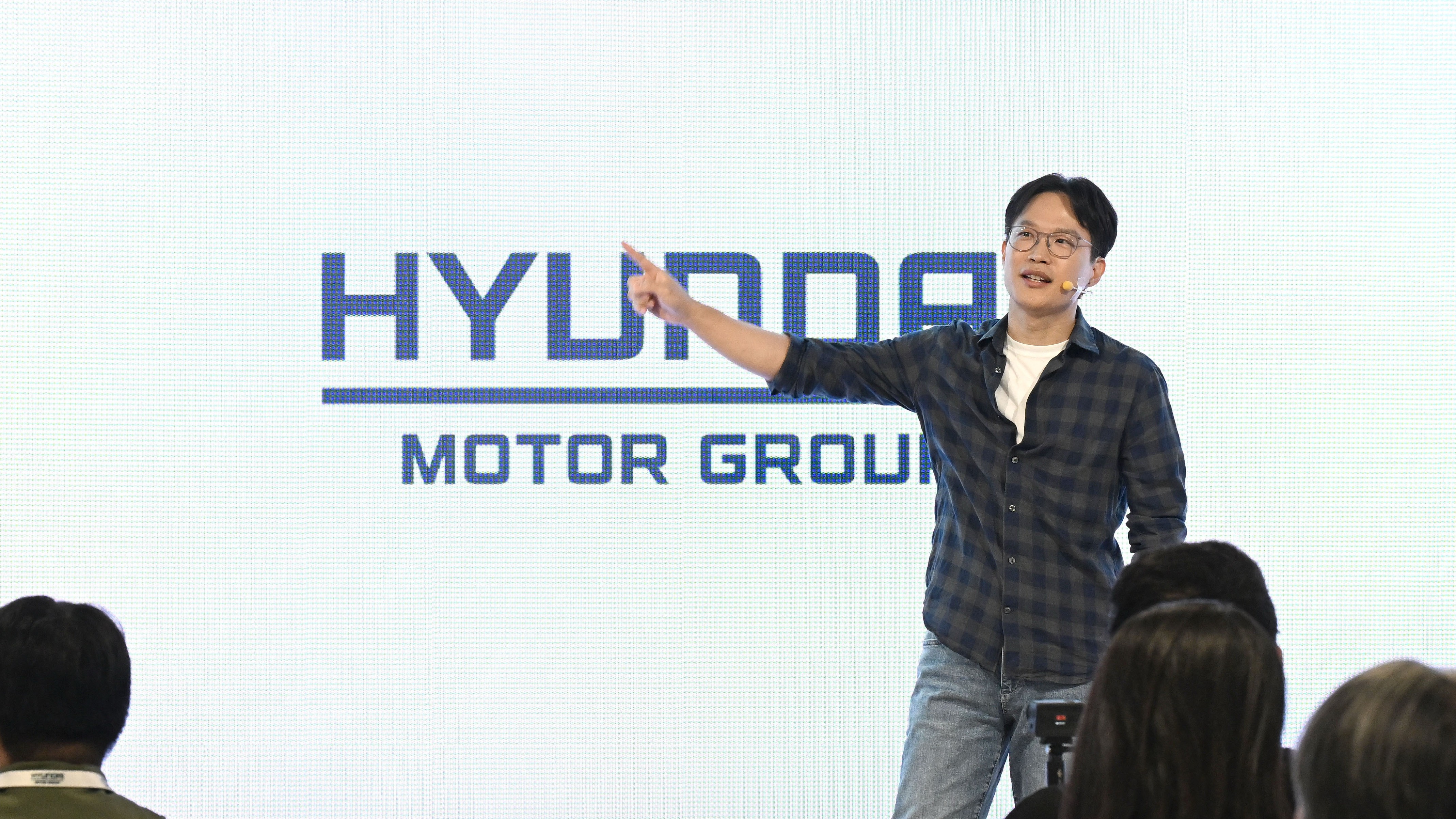 Hyundai Ioniq 5 and Ioniq 6 autonomous test vehicles at 42dot headquarters