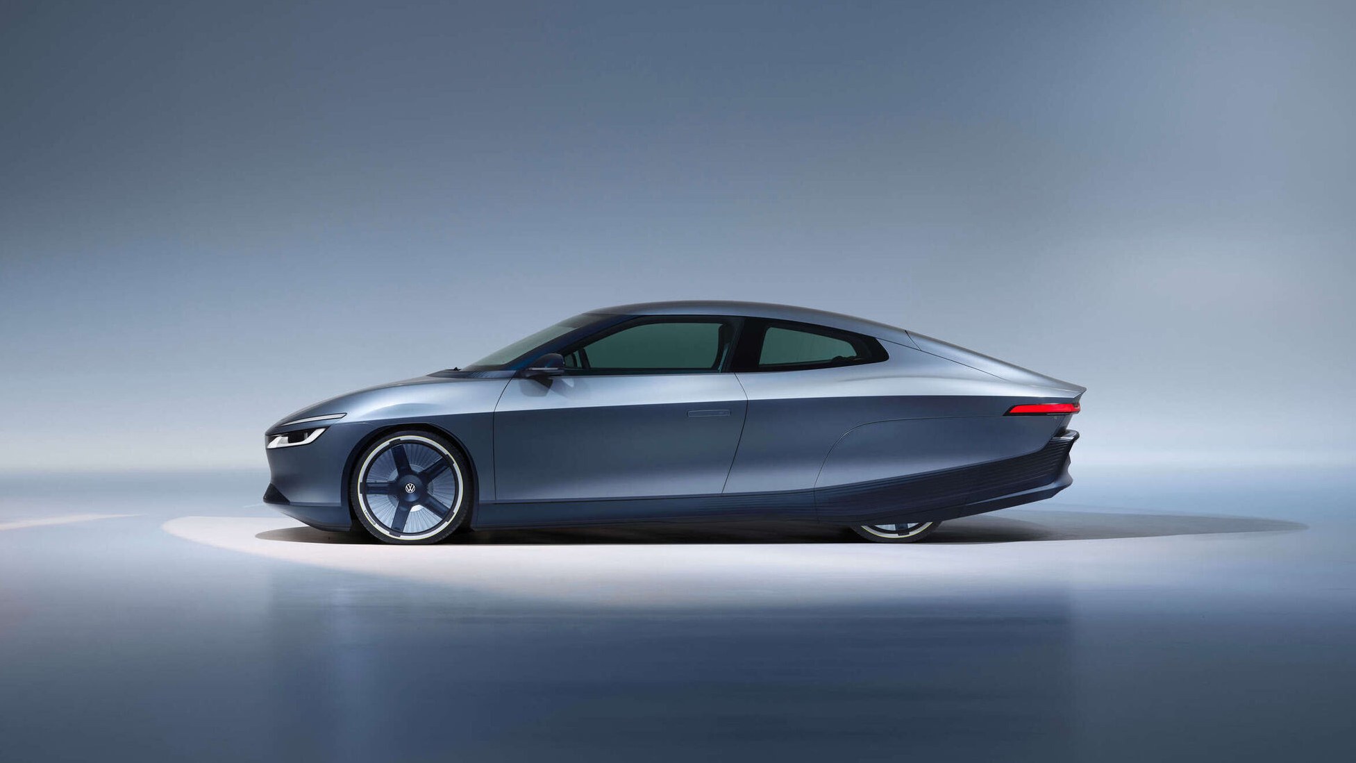 Volkswagen Mission Efficiency concept coupe side profile in studio