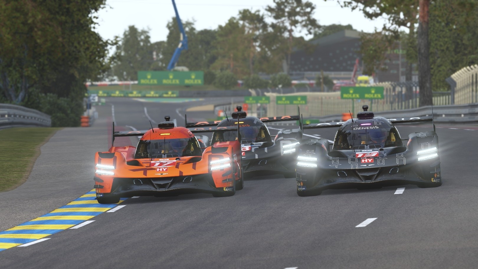Genesis GMR-001 Hypercars racing at Le Mans in Le Mans Ultimate