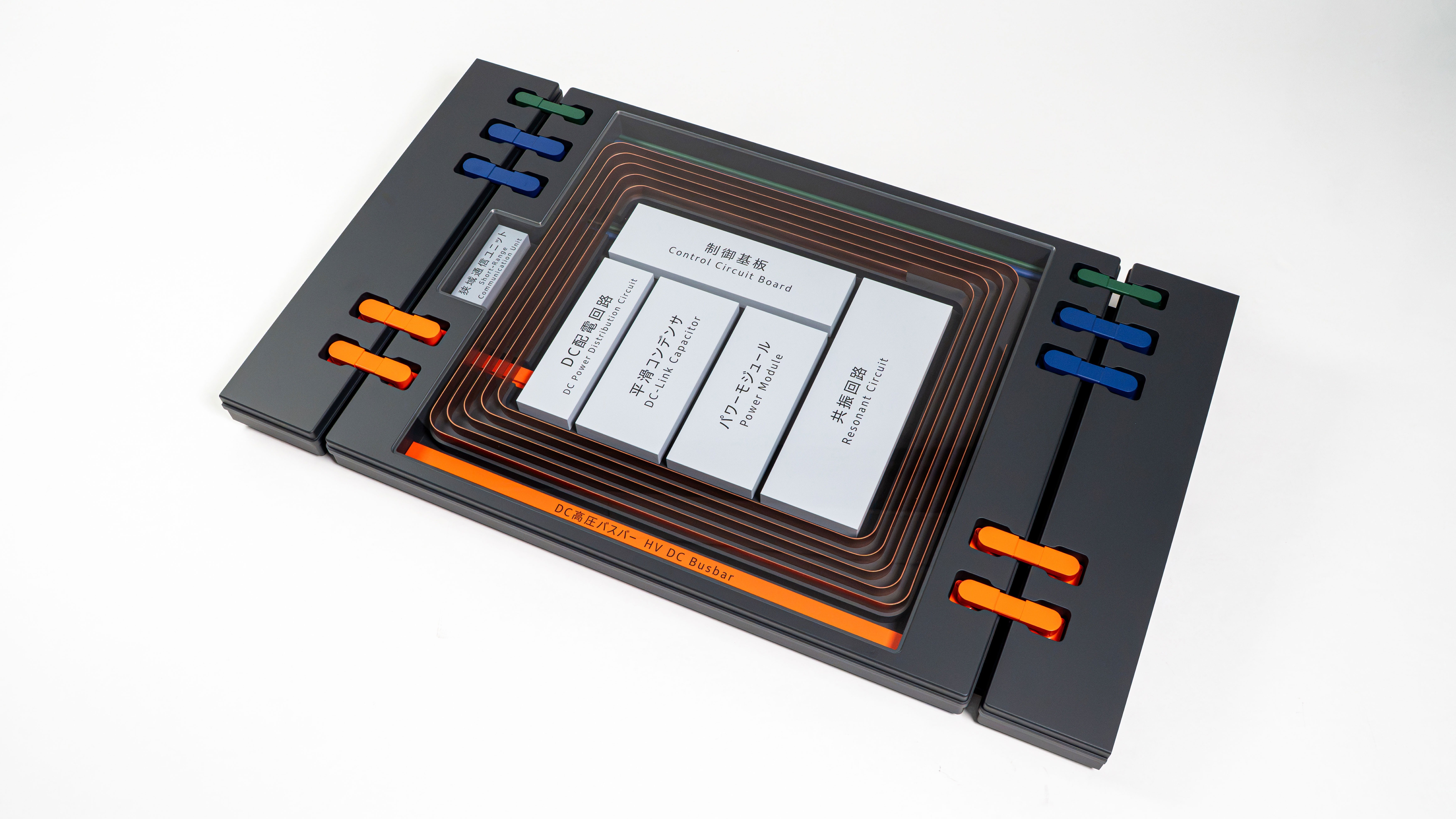 Mock-up of Honda's in-road wireless charging transmitter unit