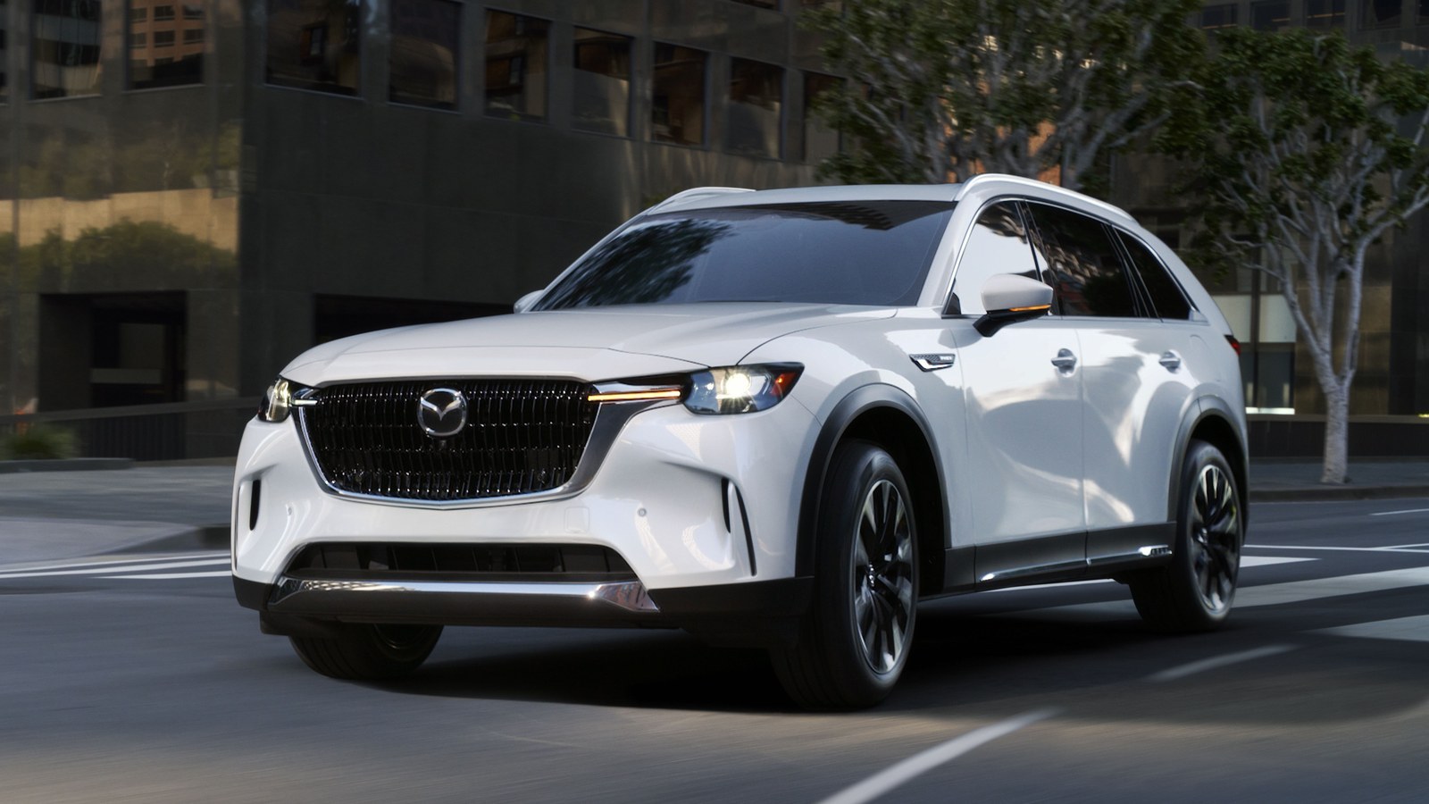 2027 Mazda CX-90 crossover, front three-quarter view
