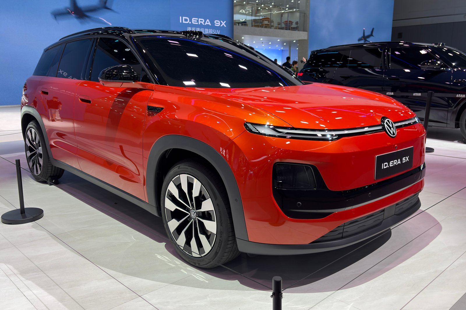 Volkswagen ID.ERA 5X electric SUV on SAIC Volkswagen stand