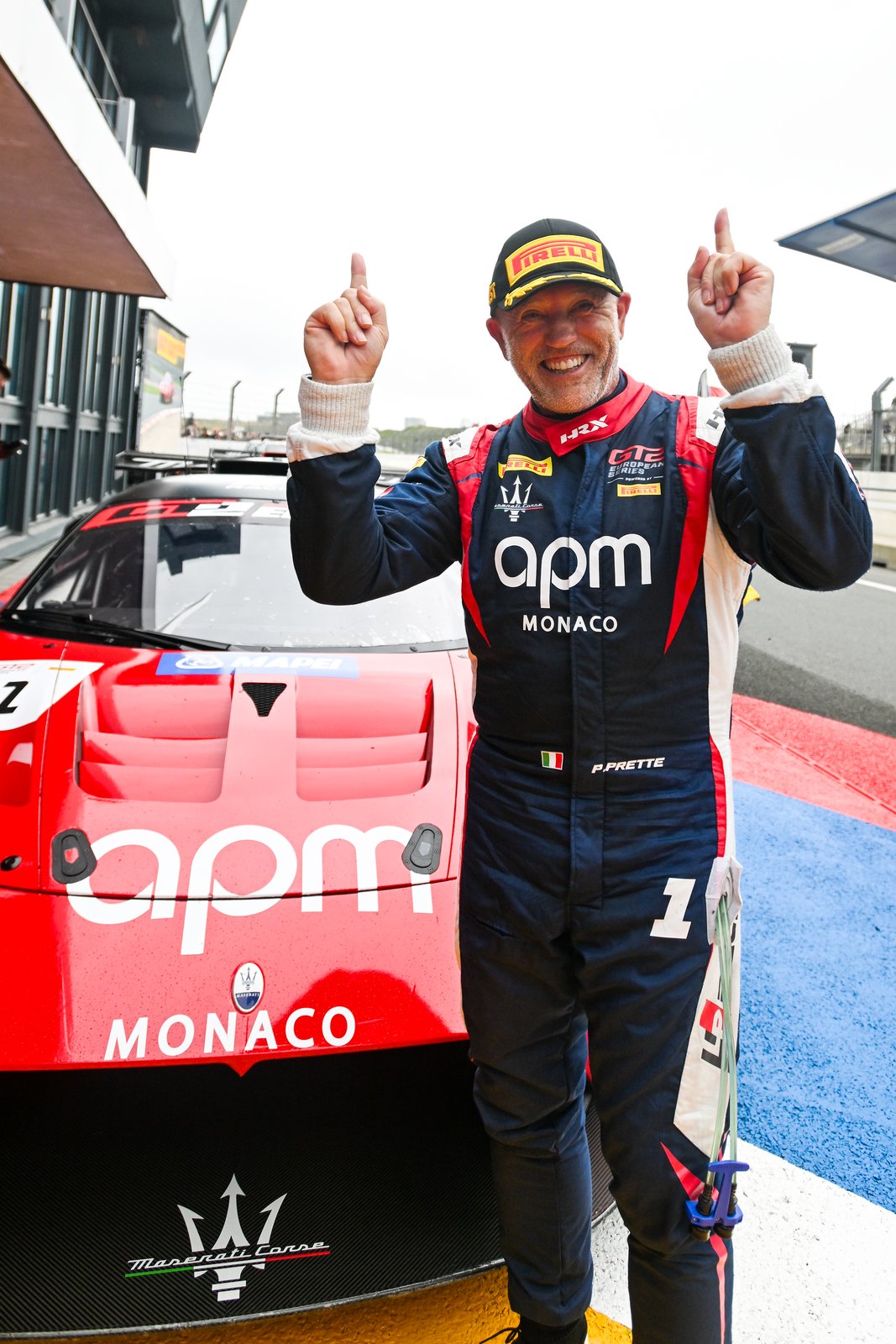 Philippe Prette celebrates his third consecutive GT2 European Series title