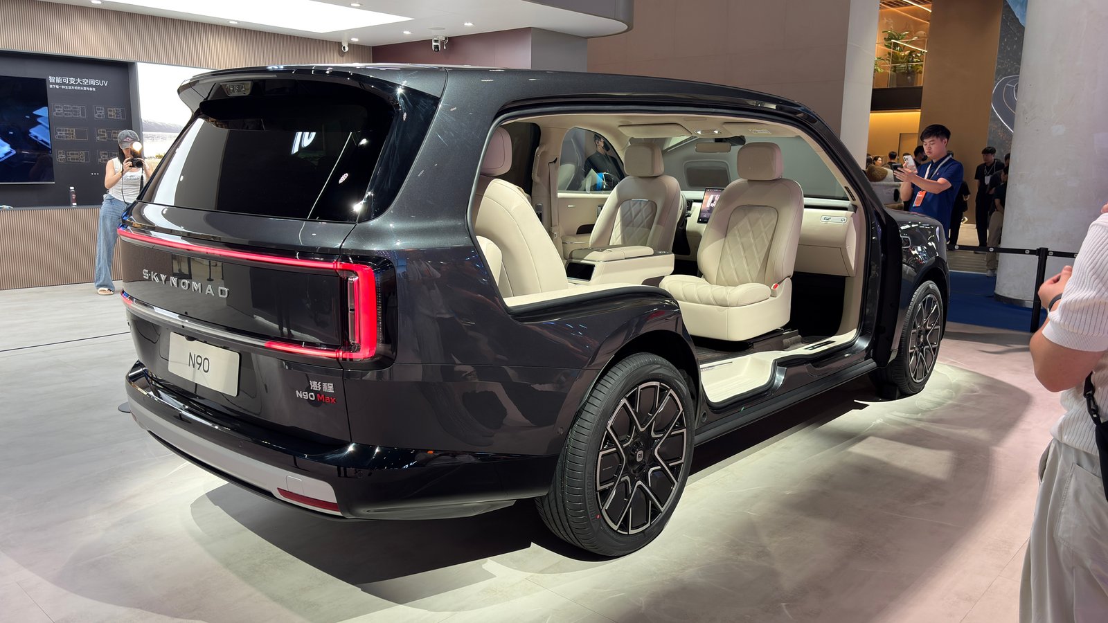 SkyNomad N90 Max rear three-quarter with both side doors open