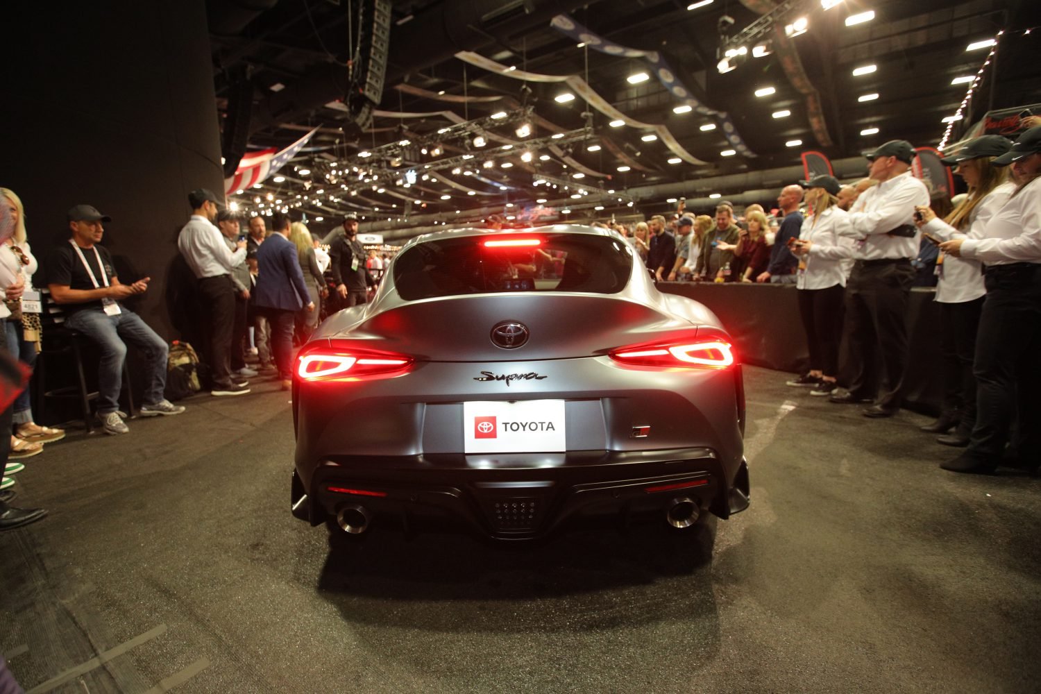 First production 2020 Toyota Supra crossing the Barrett-Jackson block in 2019