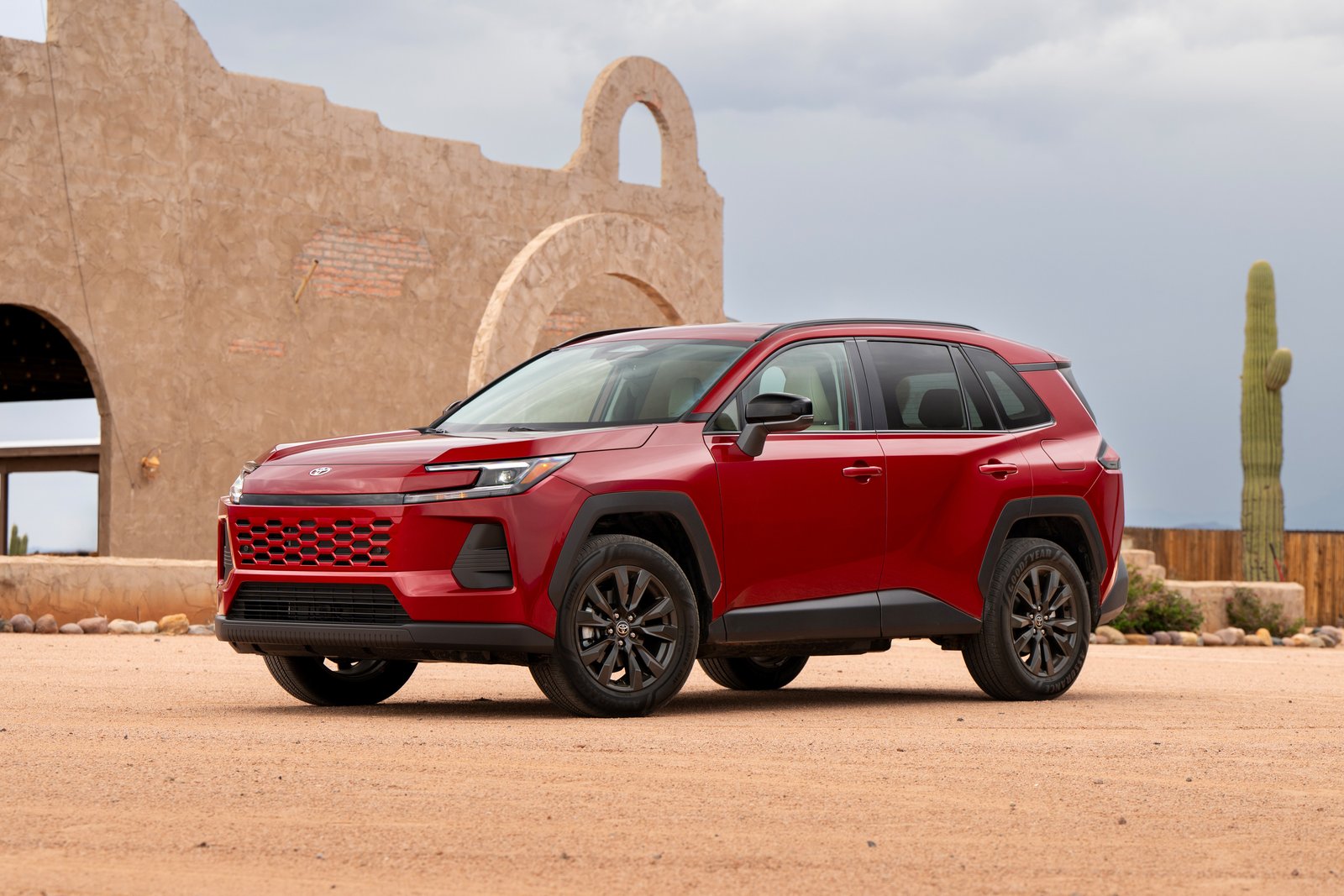 2026 Toyota RAV4 XLE Premium hybrid in Ruby Flare Pearl