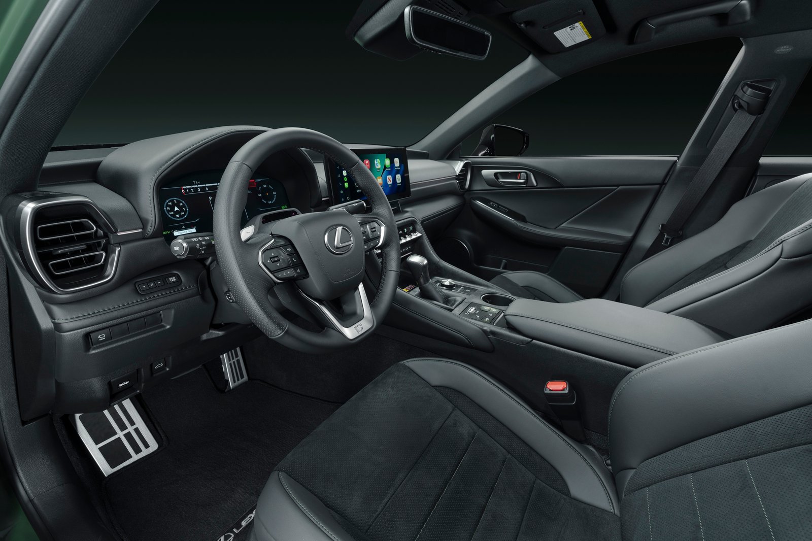 2027 Lexus IS Special Appearance Package interior with black Ultrasuede seats