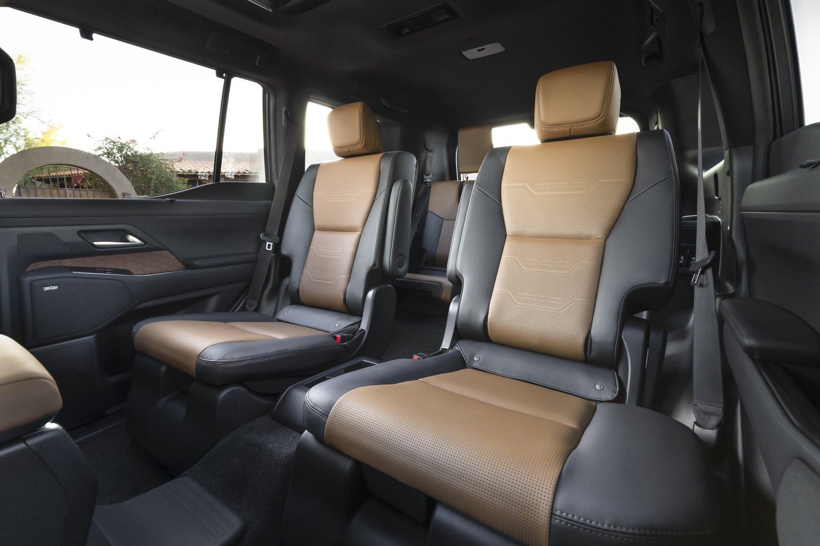 Second-row captain's chairs in the 2027 Lexus GX interior