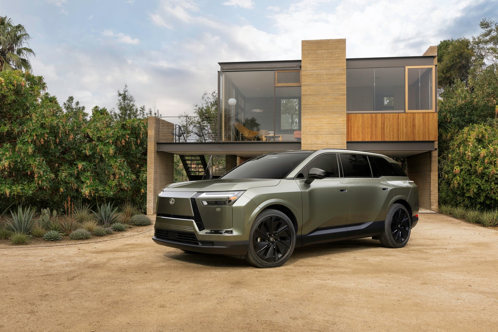 027 Lexus TZ three-row electric SUV exterior