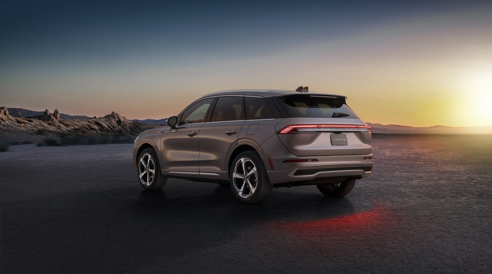 Rear three-quarter view of the 2027 Lincoln Corsair Hybrid