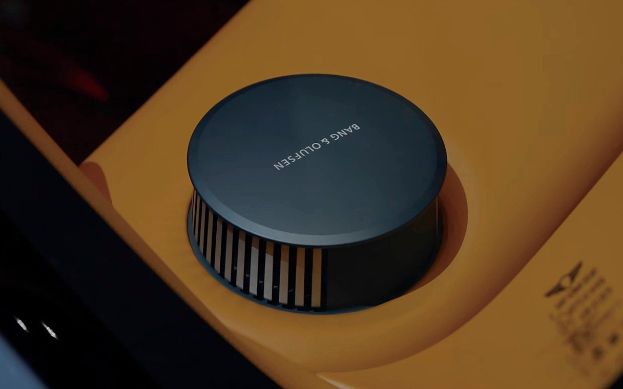 Bang & Olufsen speaker grille inside the Genesis GV90