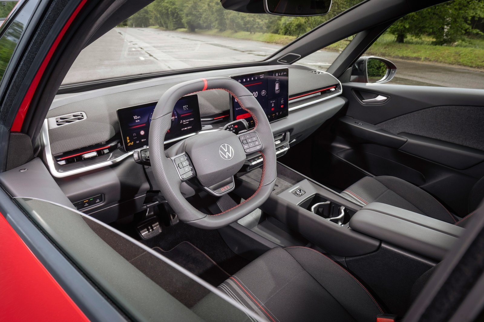 ID.3 GTI interior with Superclark tartan sport seats