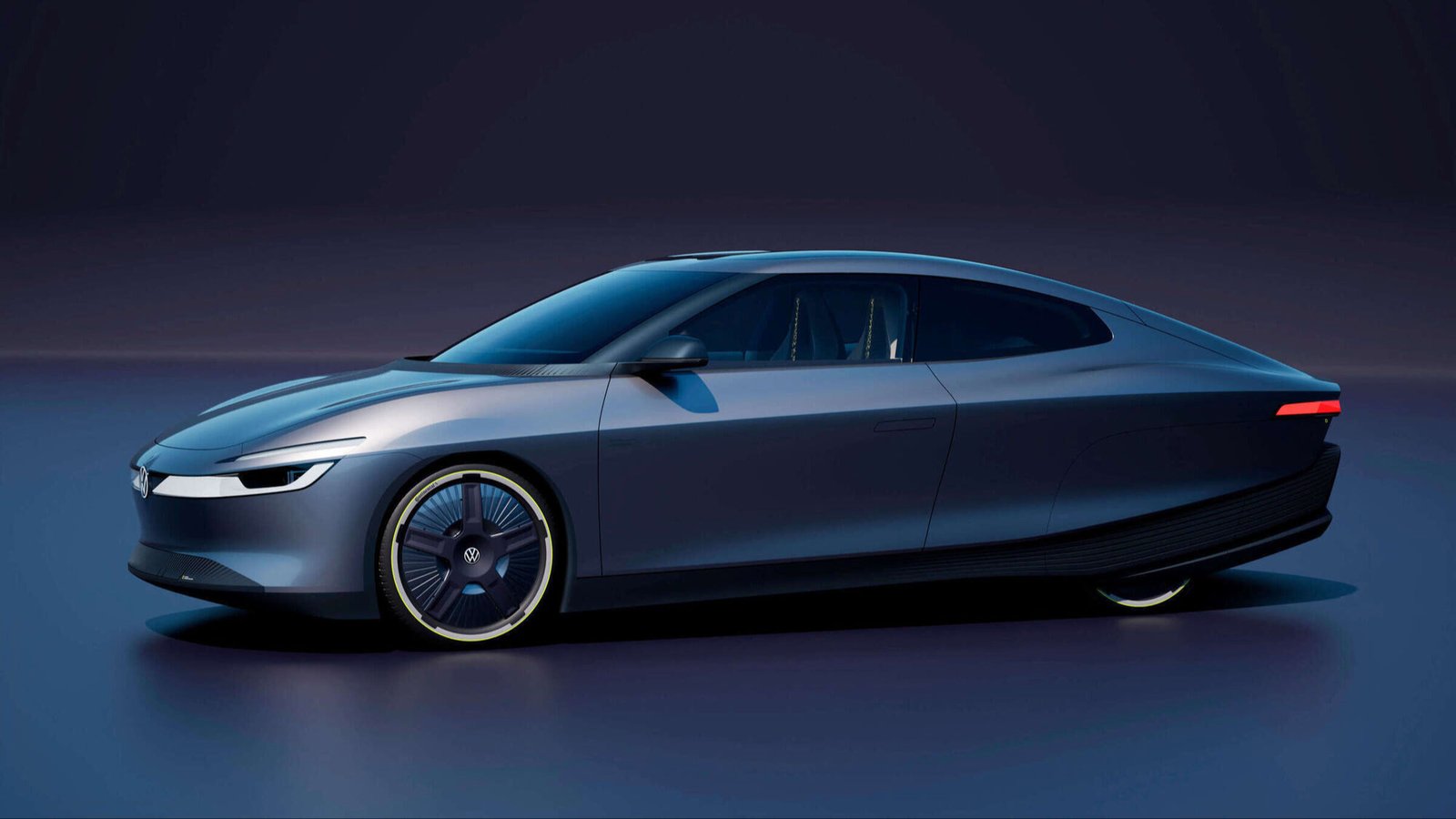 Mission Efficiency profile showing teardrop body and enclosed rear wheels
