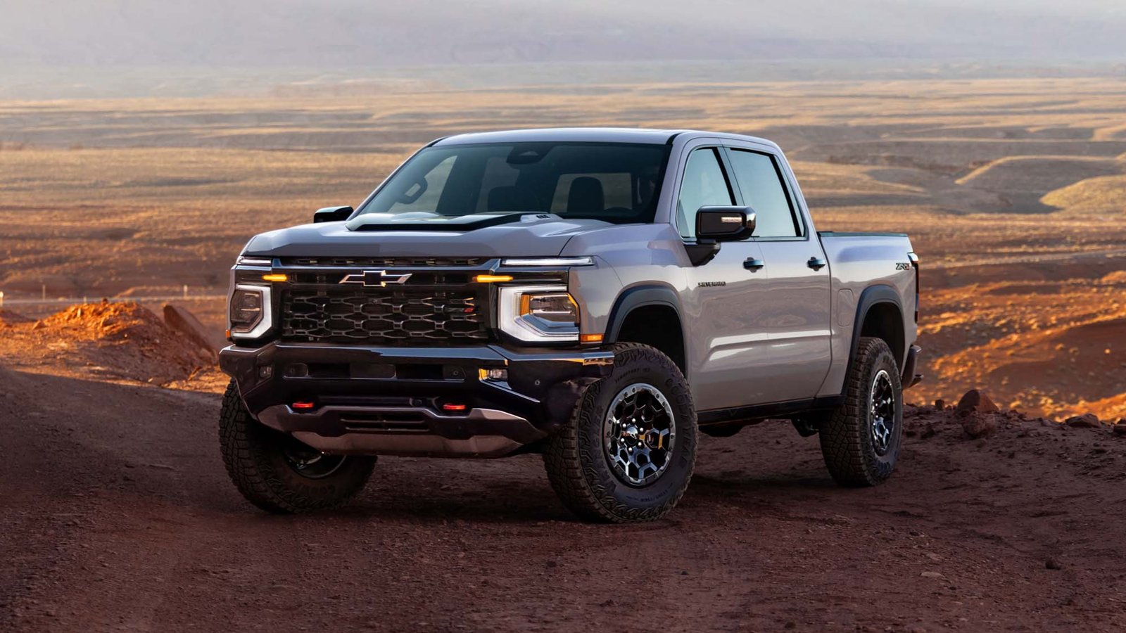 2027 Chevrolet Silverado 1500 ZR2 front three-quarter view