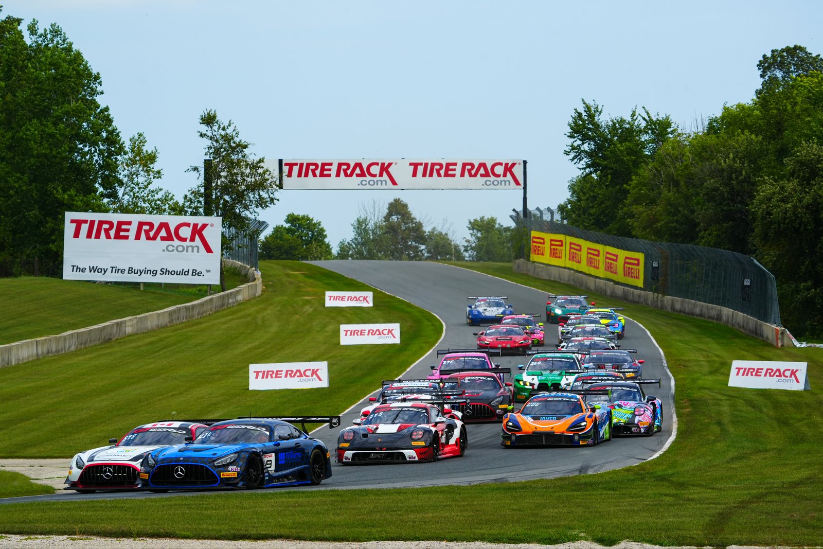 GT World Challenge America three-hour race start at Road America