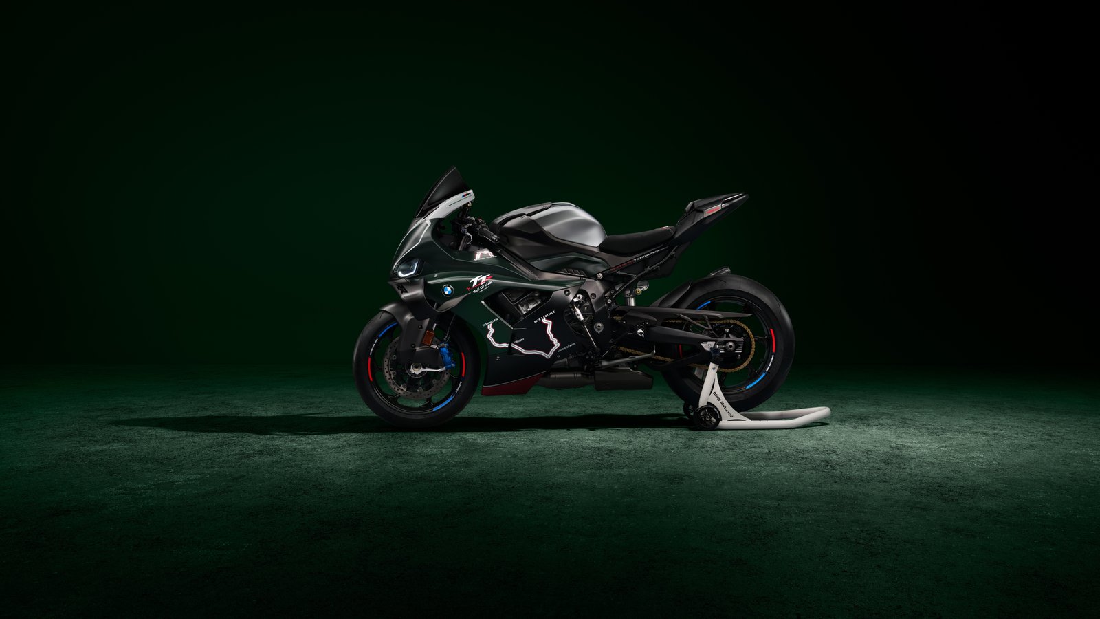 BMW M 1000 RR TT edition left side with Mountain Course graphics