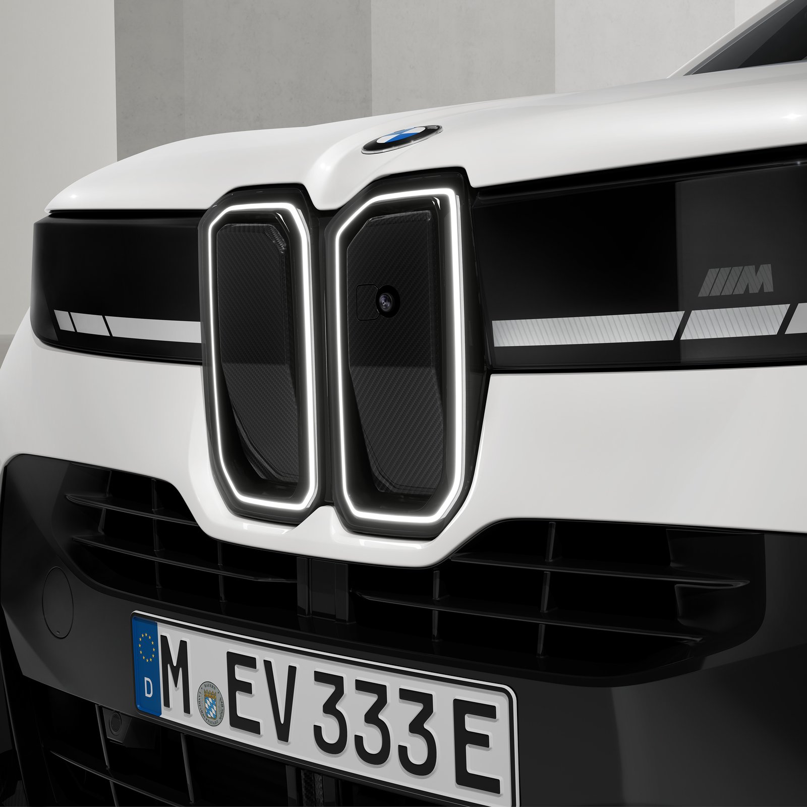 Carbon fiber M Performance grille inserts on the new BMW X5