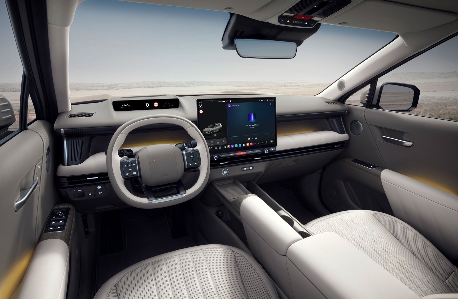 All-new Hyundai Tucson interior with large central touchscreen