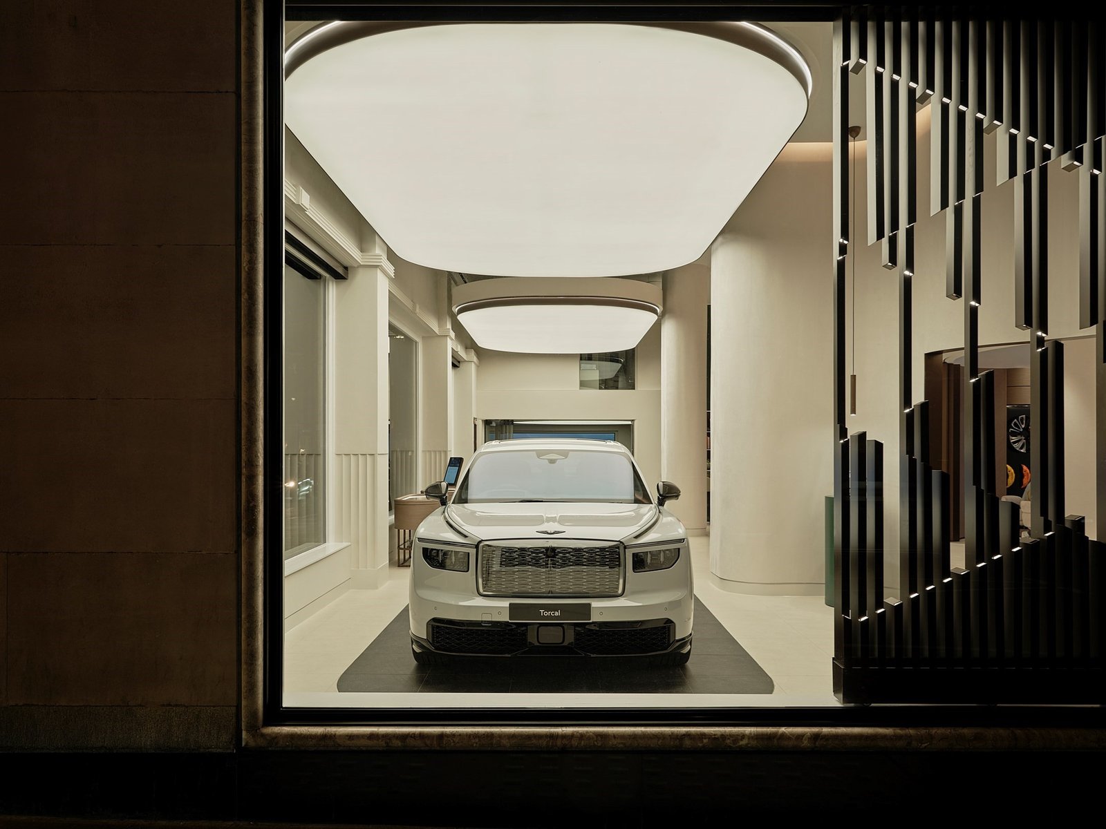 Bentley Torcal in the handover area of the Jack Barclay showroom