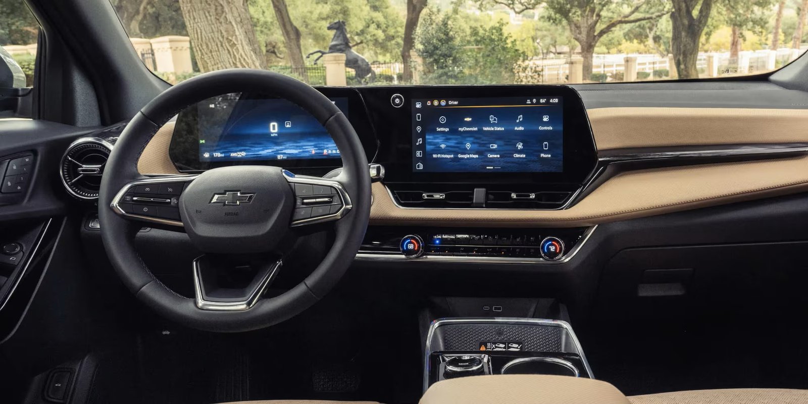 Chevrolet Equinox dashboard with digital cluster and touchscreen