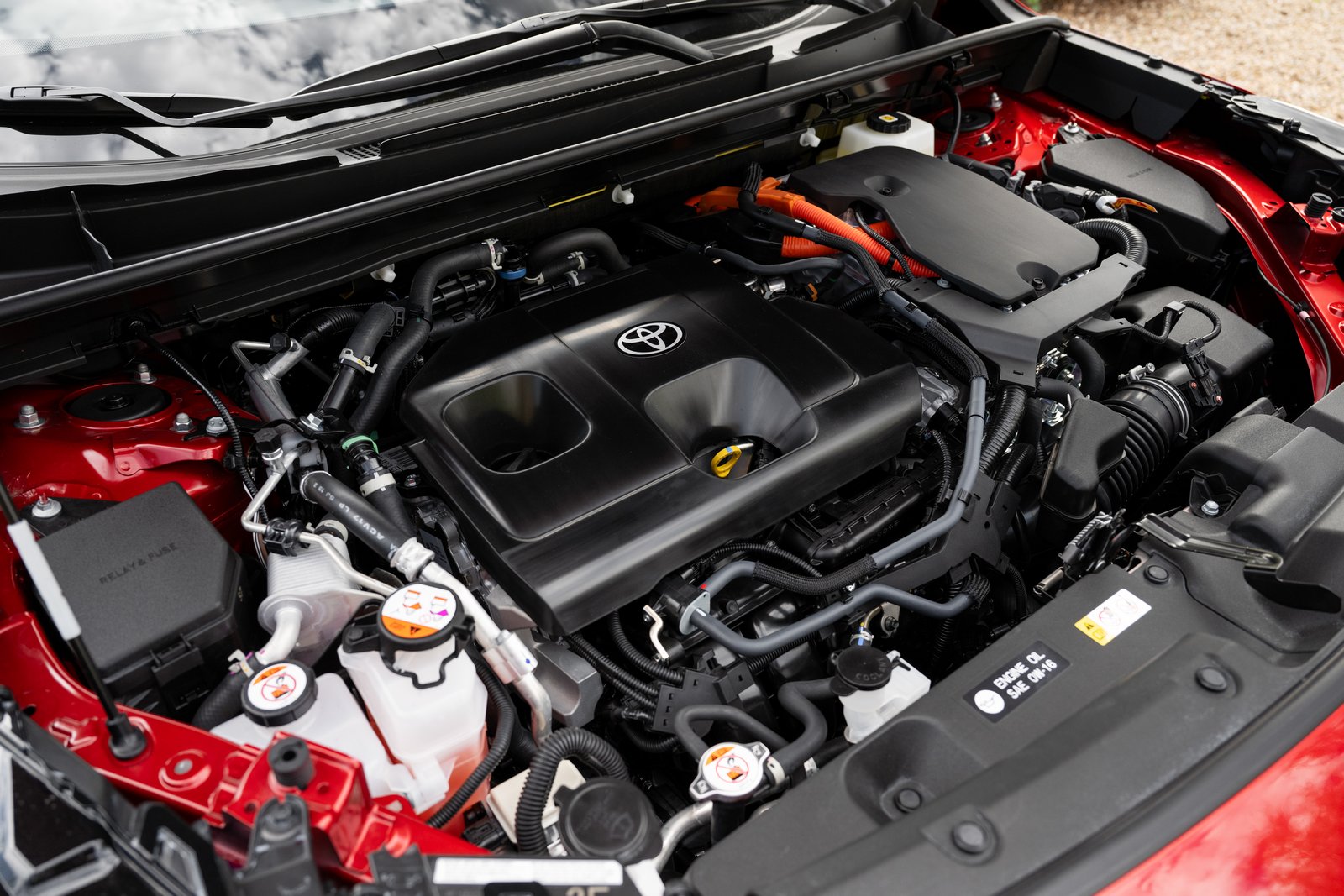Engine bay of the 2026 Toyota RAV4 Plug-in Hybrid