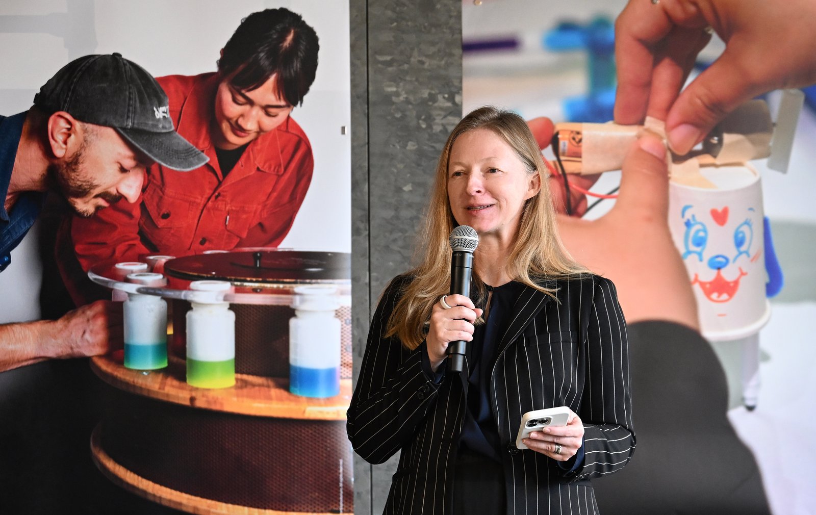 Exploratorium's Anne Richardson speaks at the Have Fun with Science preview