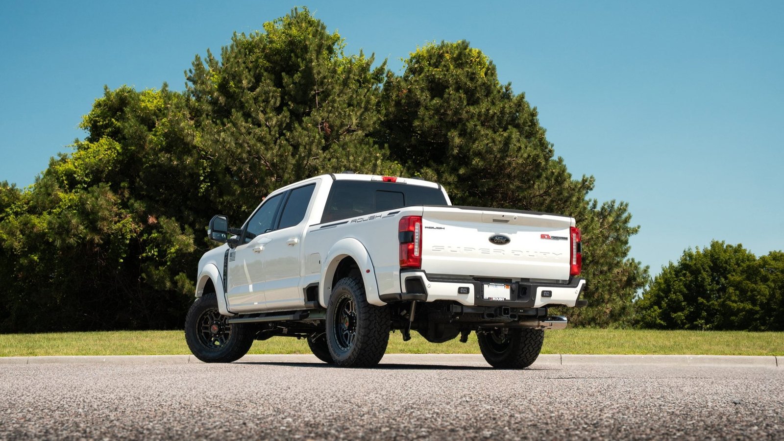 2027 Roush Super Duty, rear three-quarter view
