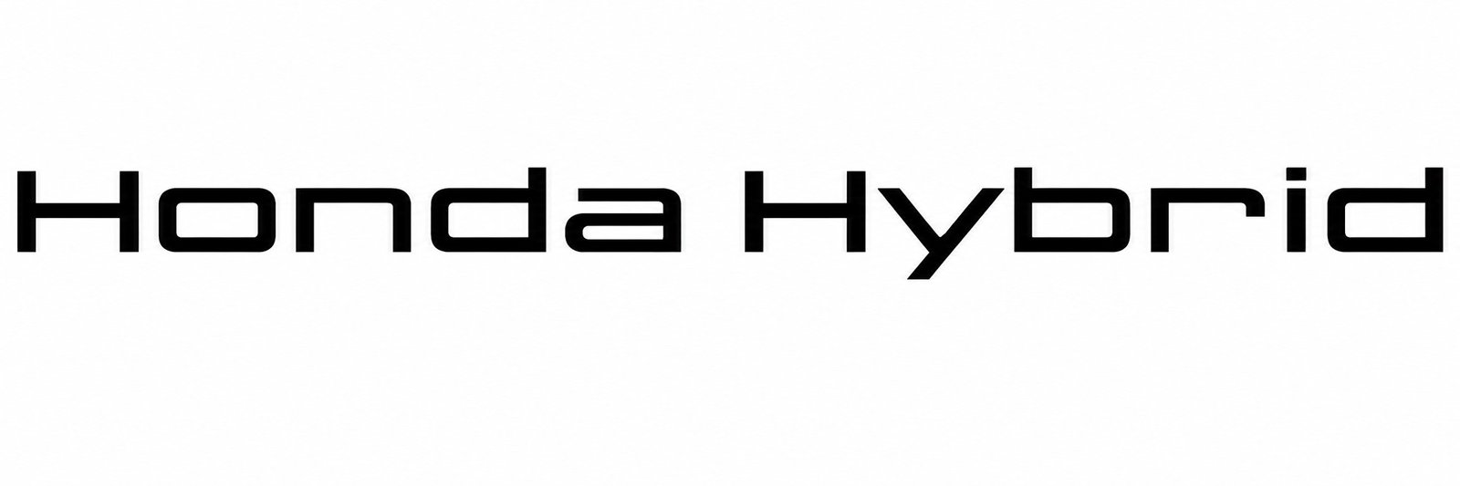 Honda Hybrid wordmark for the company’s next-generation hybrid system