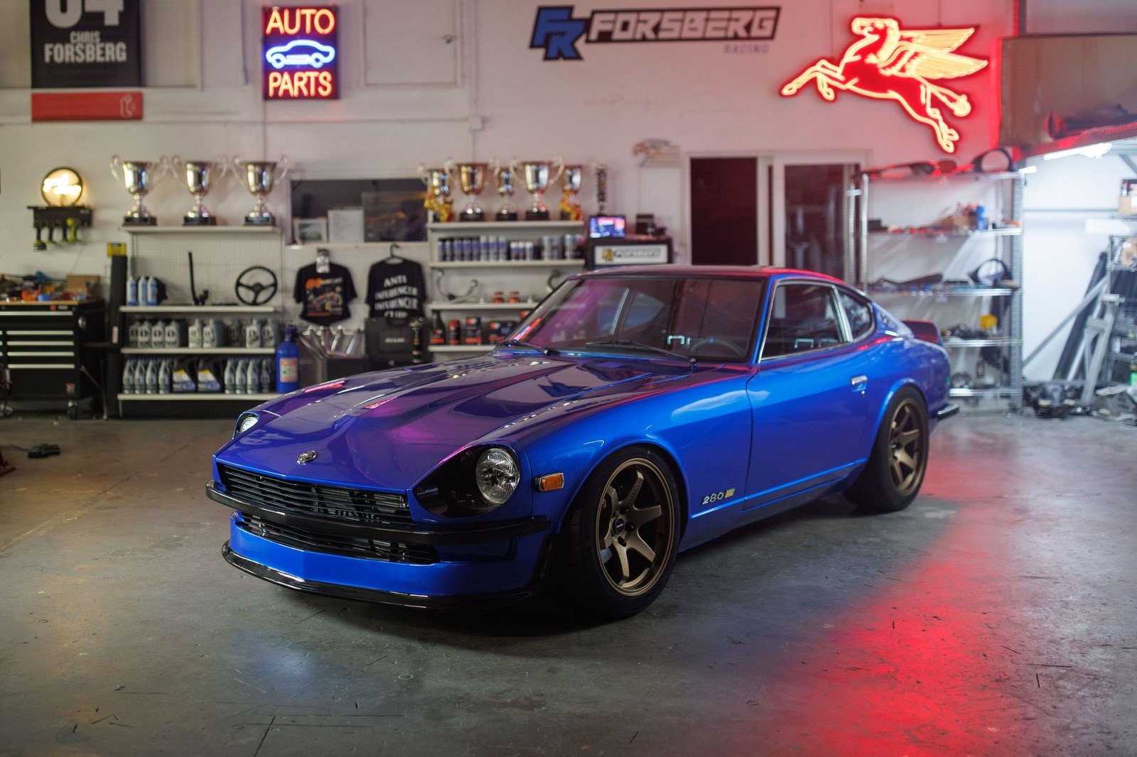 Datsun S30 restomod concept in Seiran Blue