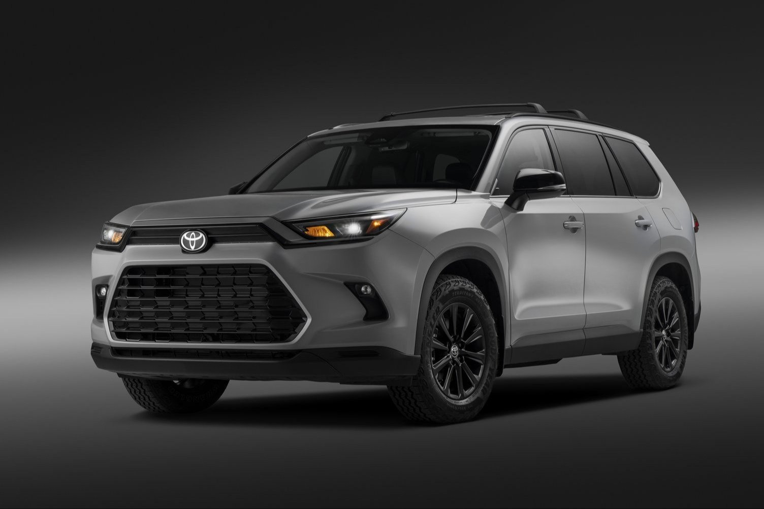 2027 Toyota Grand Highlander Woodland Edition in a studio