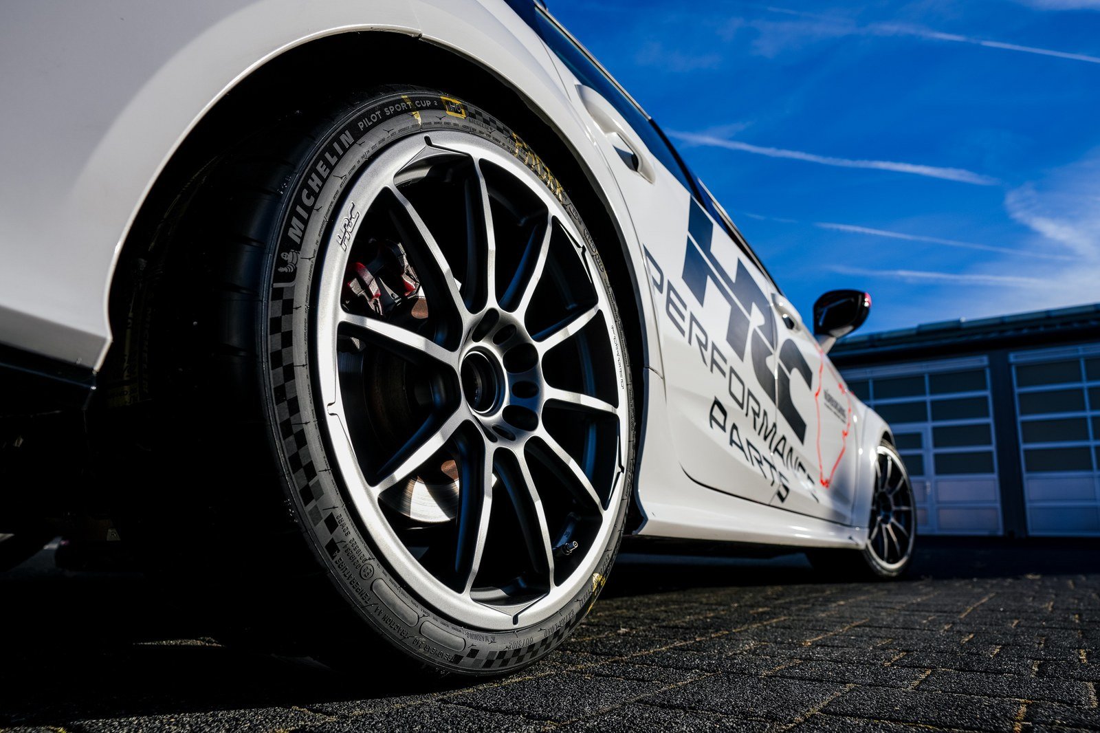 HRC 19x10 forged wheel in gray with Michelin Pilot Sport Cup 2 tire