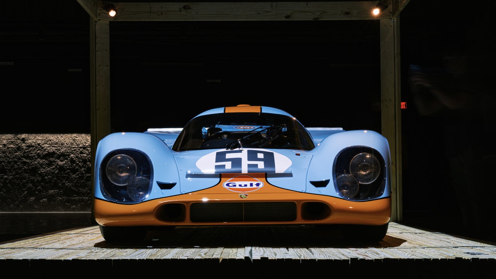Gulf-liveried Porsche 917K number 59 at Luftgekühlt 12