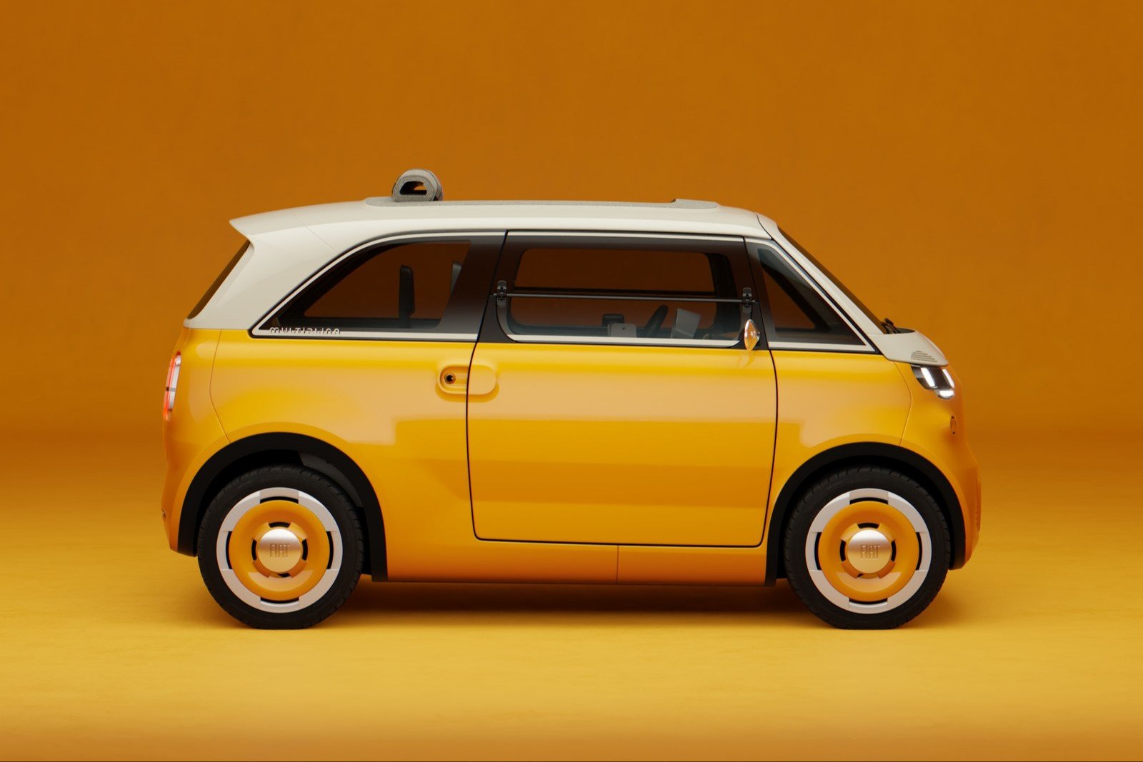 Fiat Multiplina concept side profile showing short wheelbase and single door
