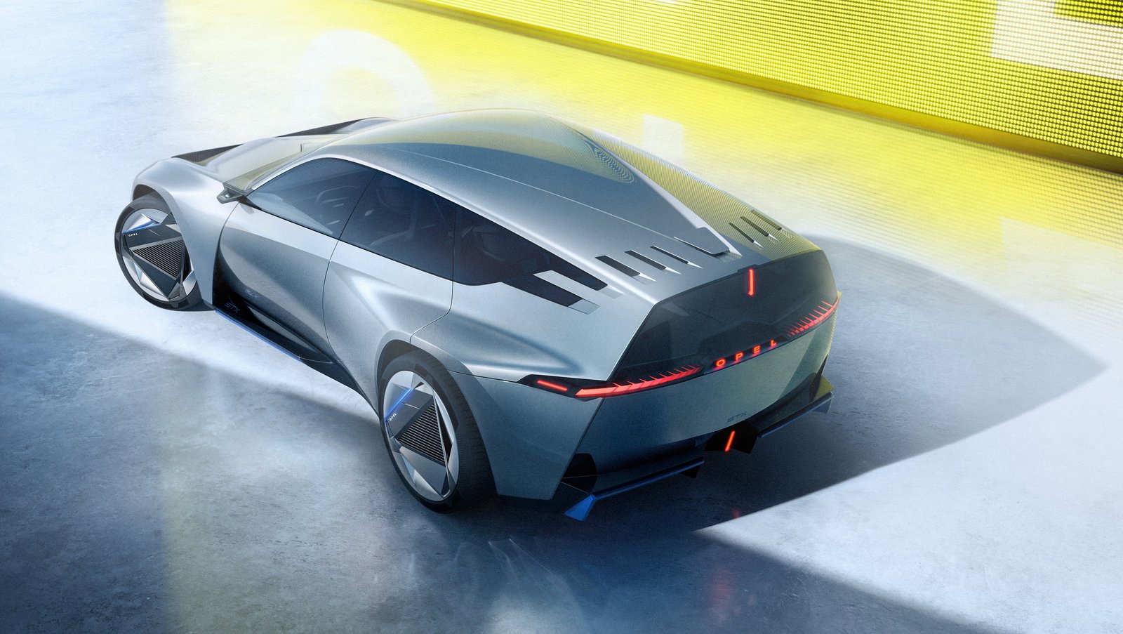 Opel STX Concept rear three-quarter view from above
